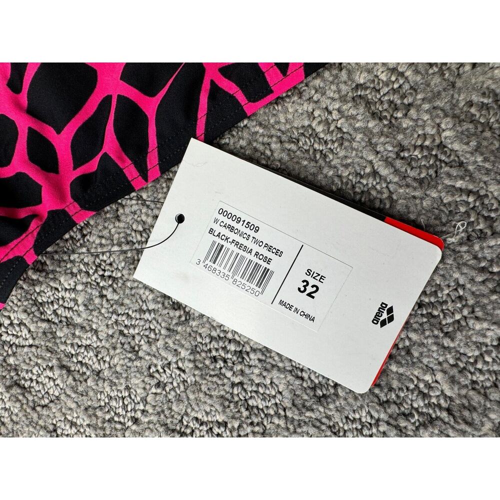 Arena‎ Women's Blacsk Fresia Rose Carbonics Swimsuit Bottoms Size 32 NEW - Picture 4 of 5